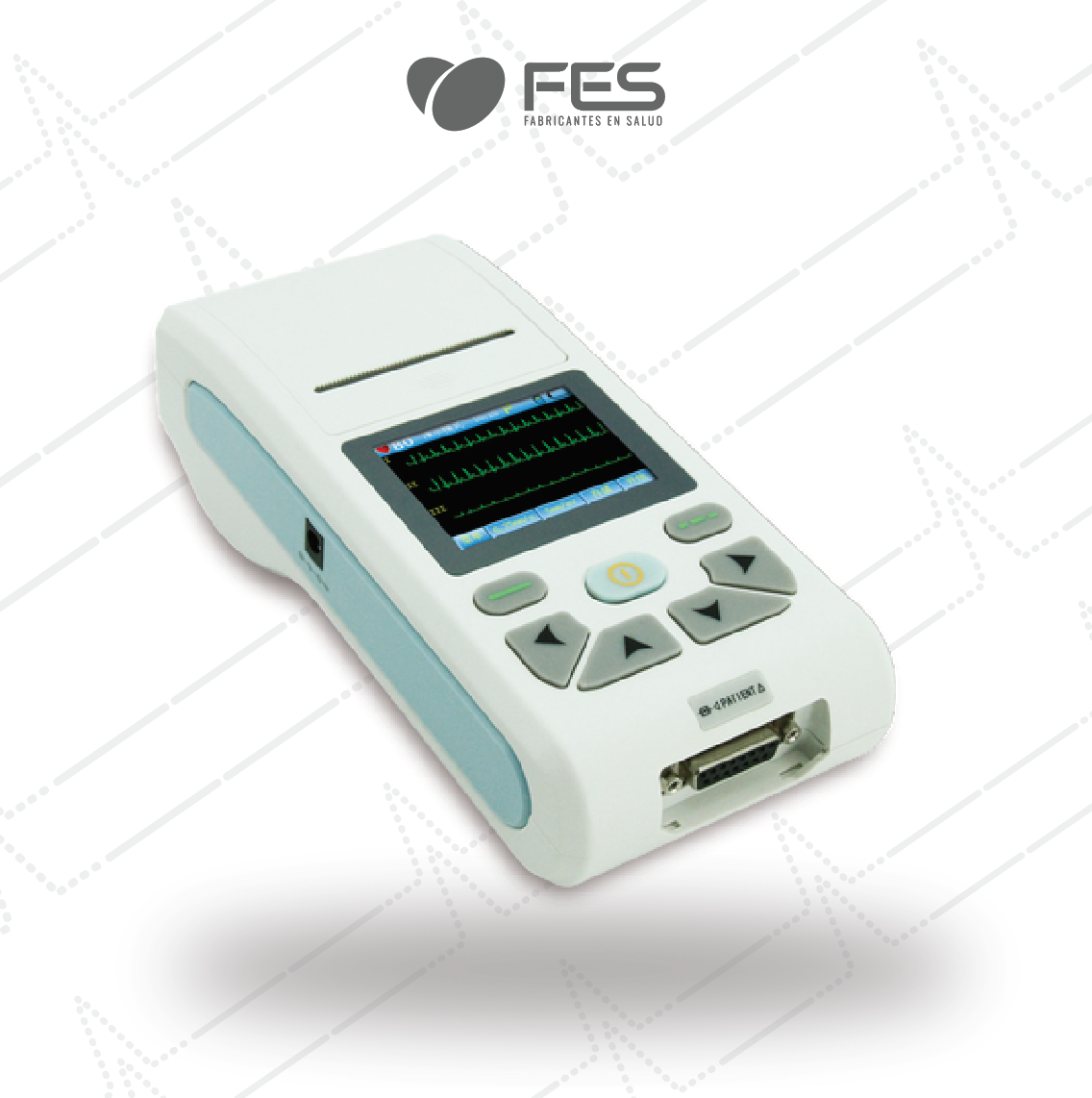Electrocardiograma portátil ECG90A 3 canales
