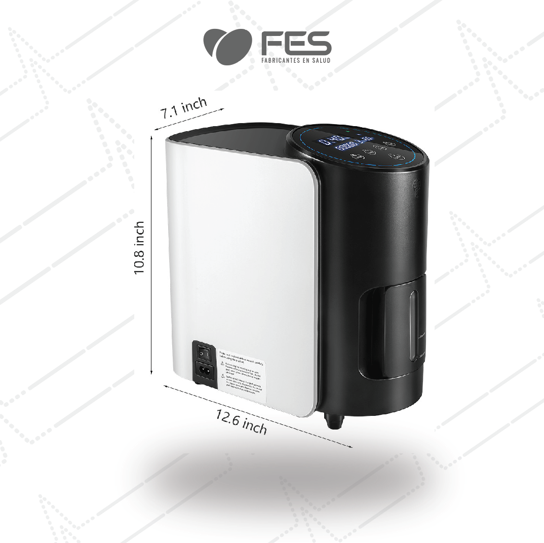 Concentrador de oxígeno de 1-7L,