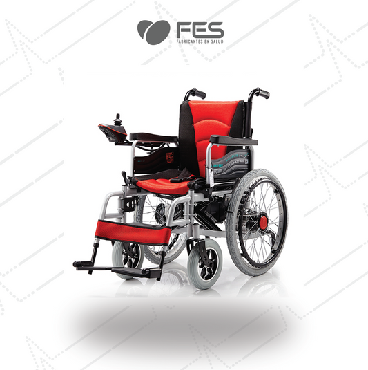 220Vt Silla de ruedas electrica plegable para discapacitados, peso ligero